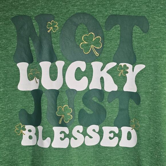 Let's Celebrate St. Patrick's Day Women's Green T-Shirt XL (16-18) - Picture 3 of 9